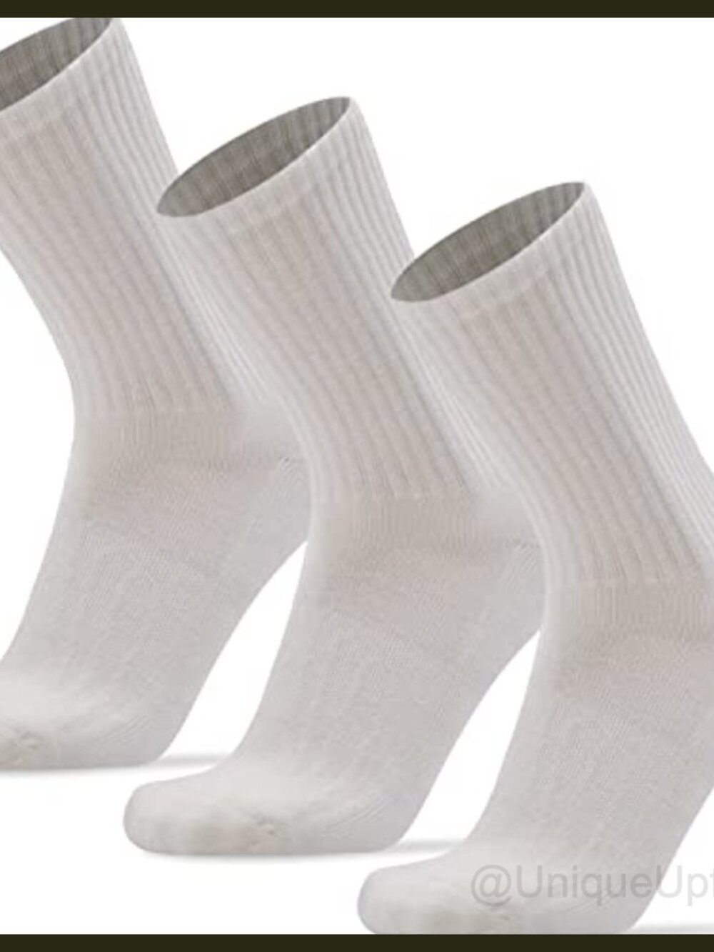 Merino Wool Blend Crew Hiking Running Thick Cushion Socks 3 Pack